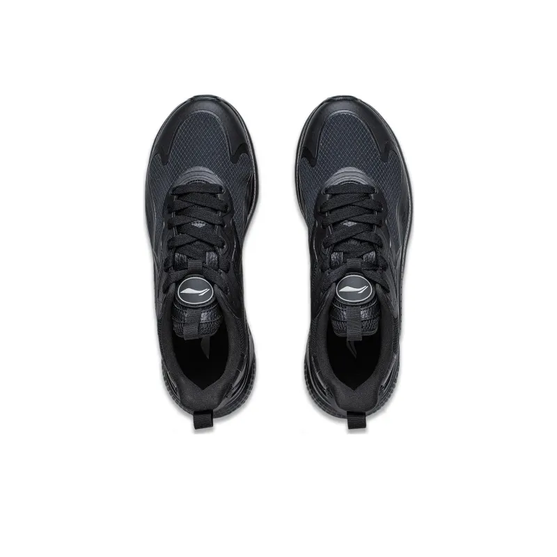 LiNing Cruising Wear Resistant Low Top Casual Shoes Men's Black-3