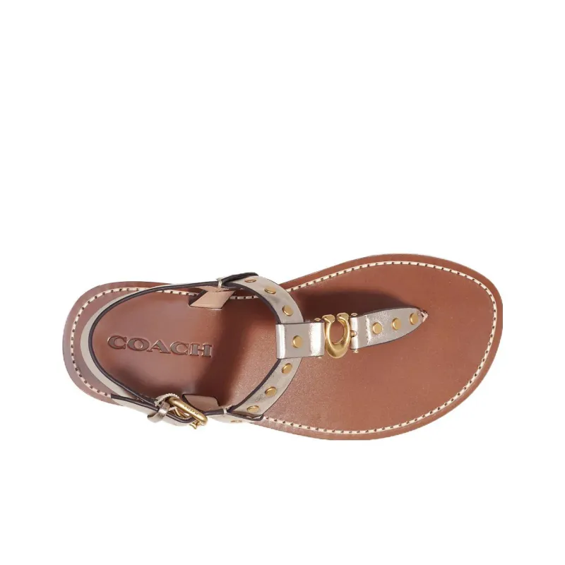 COACH Hailee Flip Flops Women's Brown-2