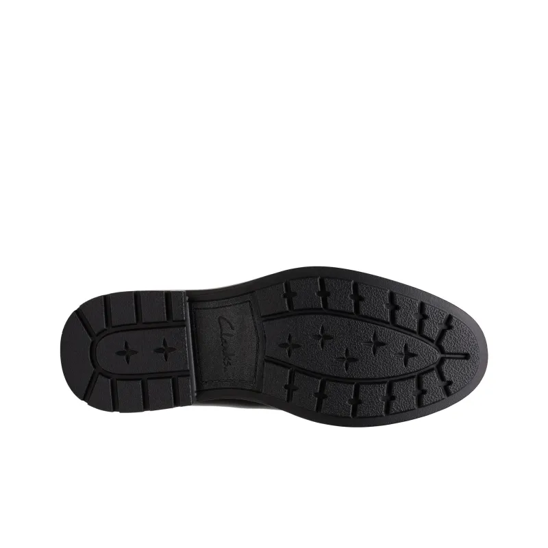 Clarks Youyue Shire Series Loafers Men's Black-4