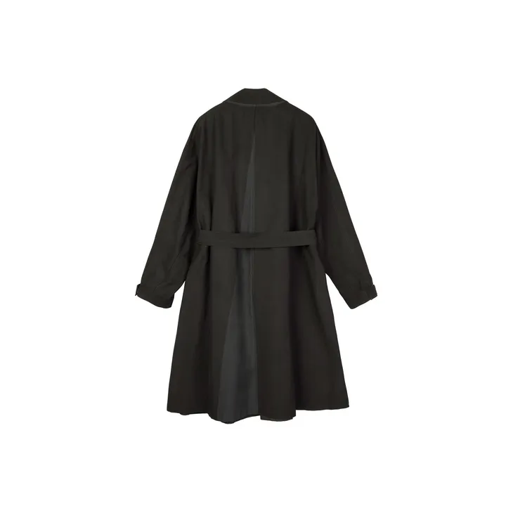 CROQUIS Trench Coats Unisex 021 Charcoal Gray-1