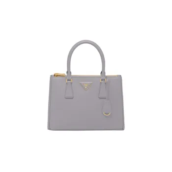 PRADA Galleria Killer Bag Leather Shoulder Bag Crossbody Bag Handbag Medium Size Women's Purple Gray