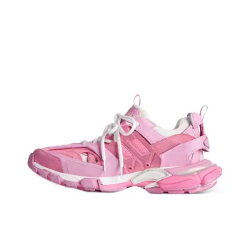 Balenciaga Track Sneakers 'Pink Mesh And Suede Like Fabric' Women's