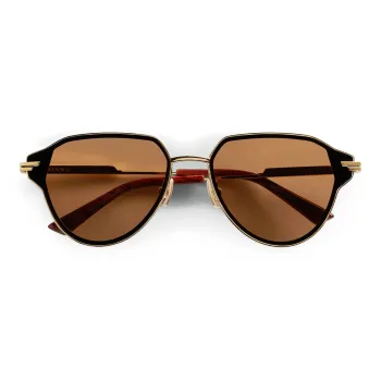 Bottega Veneta Aviator Frame Sunglasses