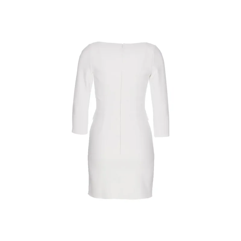 Elisabetta Franchi Long-Sleeved Dresses Women's White-1