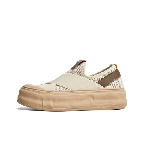 ACESC Low-Top Skateboard Shoes clothing Women's Beige