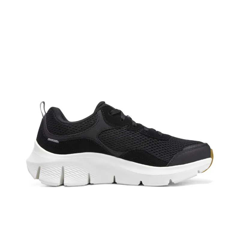 Skechers Flex Comfort Drinn Cushioning Low Top Casual Shoes Men's Black White-1