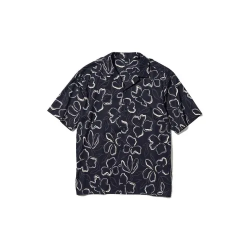 UNIQLO Shirts Unisex Navy Blue