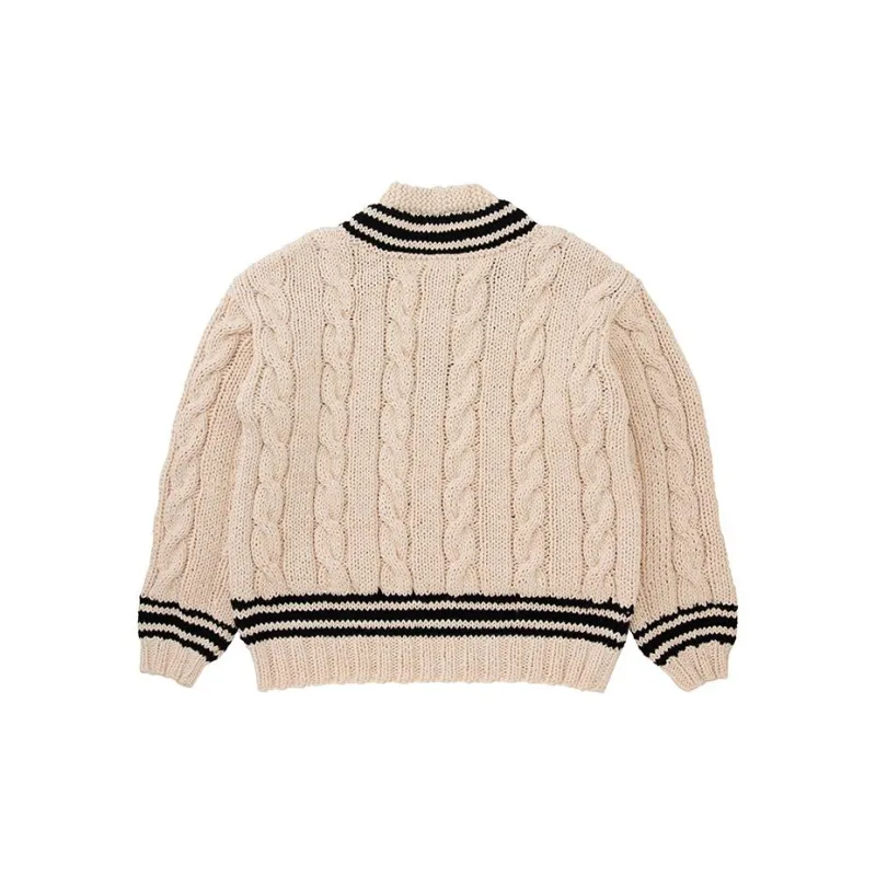 Visvim Cable Knit V Neck Jumper-1