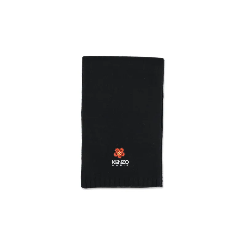 KENZO Boke Flower Logo Embroidered Scarf-0