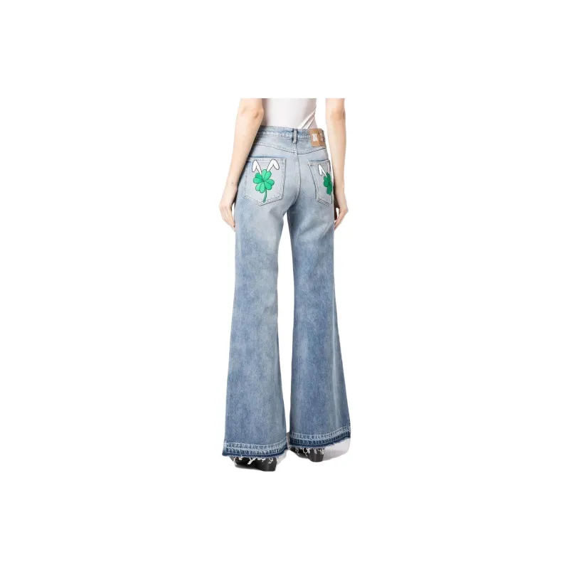 NATASHA ZINKO Wide leg Flared Jeans-1