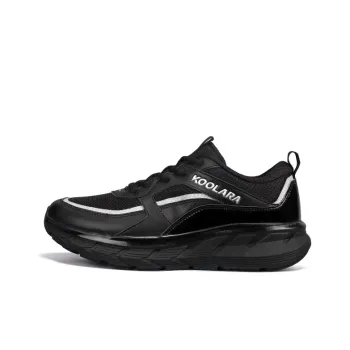 KOOLARA Cushioning Anti-Slip And Wear-Resistant Coverage Low-Top Running Shoes Men's Black