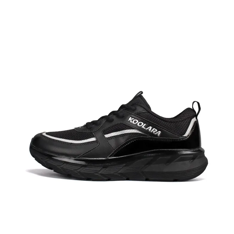 KOOLARA Cushioning Anti-Slip And Wear-Resistant Coverage Low-Top Running Shoes Men's Black-0