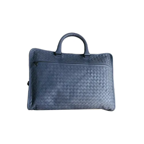 Bottega Veneta Sheepskin Briefcase, Handbag Men's Blue
