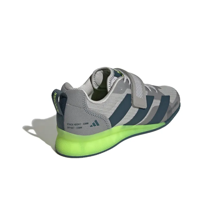 Adidas Adipower 3 Grey Arctic Night Lucid Lemon-3