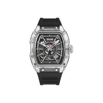 MARVEL Hero Collection Mechanical Movement Silicone Strap Watch Men's Watches Black Dial M-6072