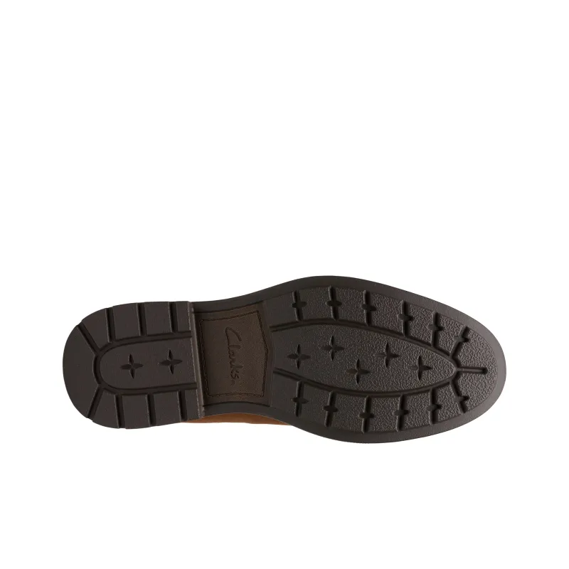 Clarks Youyue Shire Series Loafers Men's Brown-4