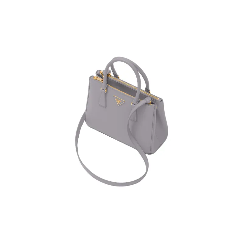 PRADA Galleria Killer Bag Leather Shoulder Bag Crossbody Bag Handbag Medium Size Women's Purple Gray-1