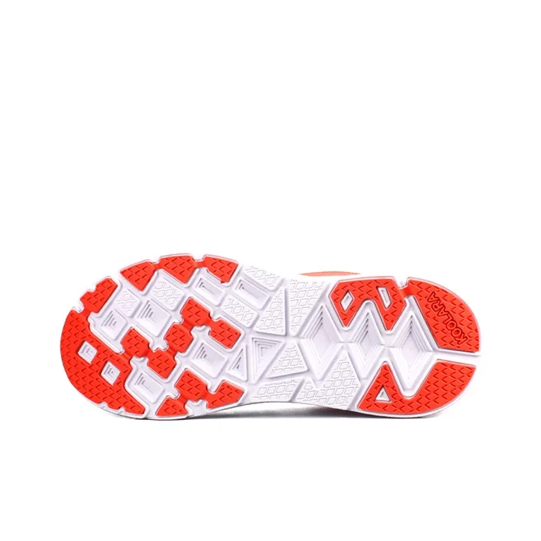 KOOLARA Cushioning Anti-Slip And Wear-Resistant Coverage Low-Top Running Shoes Women's White Green Orange-5
