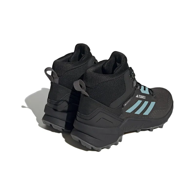 Adidas Terrex Swift R3 Mid Gore Tex Core Black Mint Ton Grey Women's-3