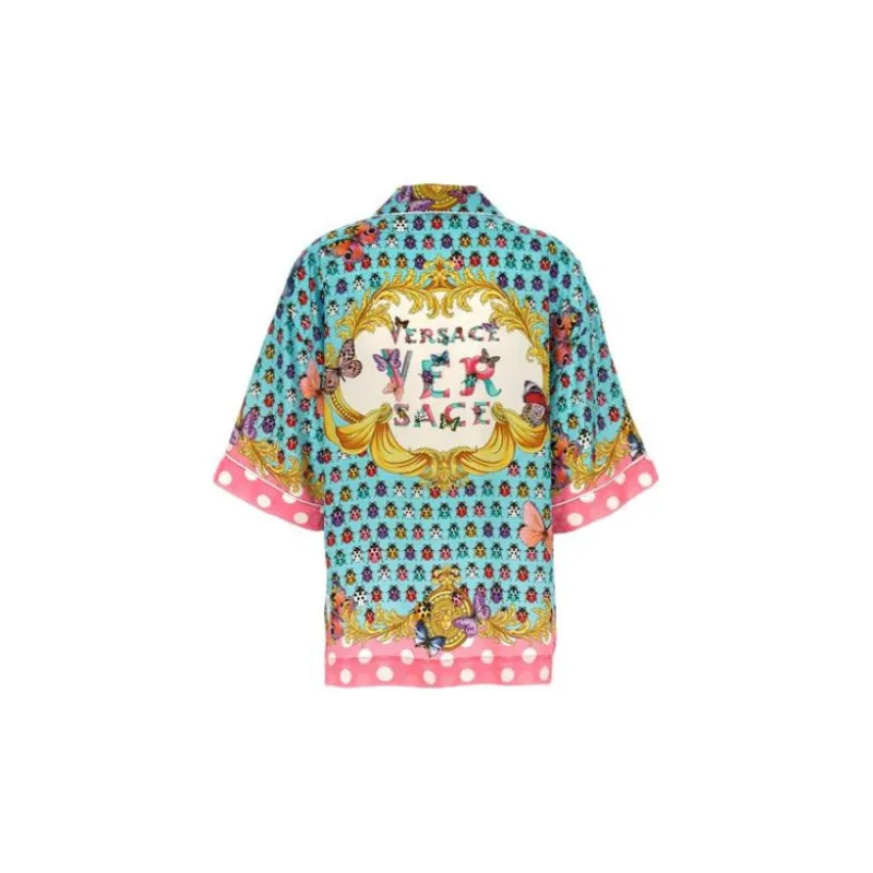 VERSACE Butterflies Silk blend Shirt-1