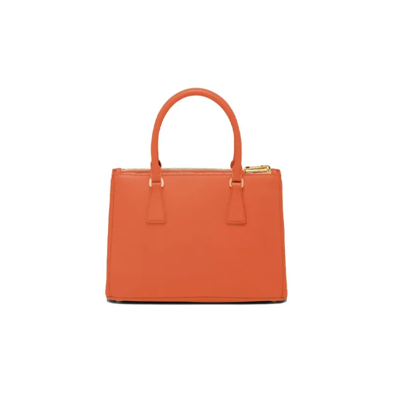 PRADA Galleria Killer Bag Leather Handbag Medium Size Women's Orange-2