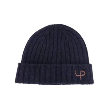 Loro Piana Logo Embroidered Ribbed-Knit Beanie