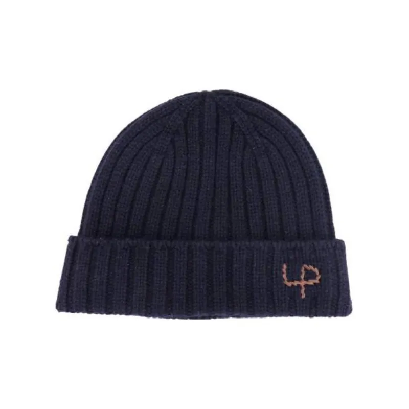 Loro Piana Logo Embroidered Ribbed-Knit Beanie-0