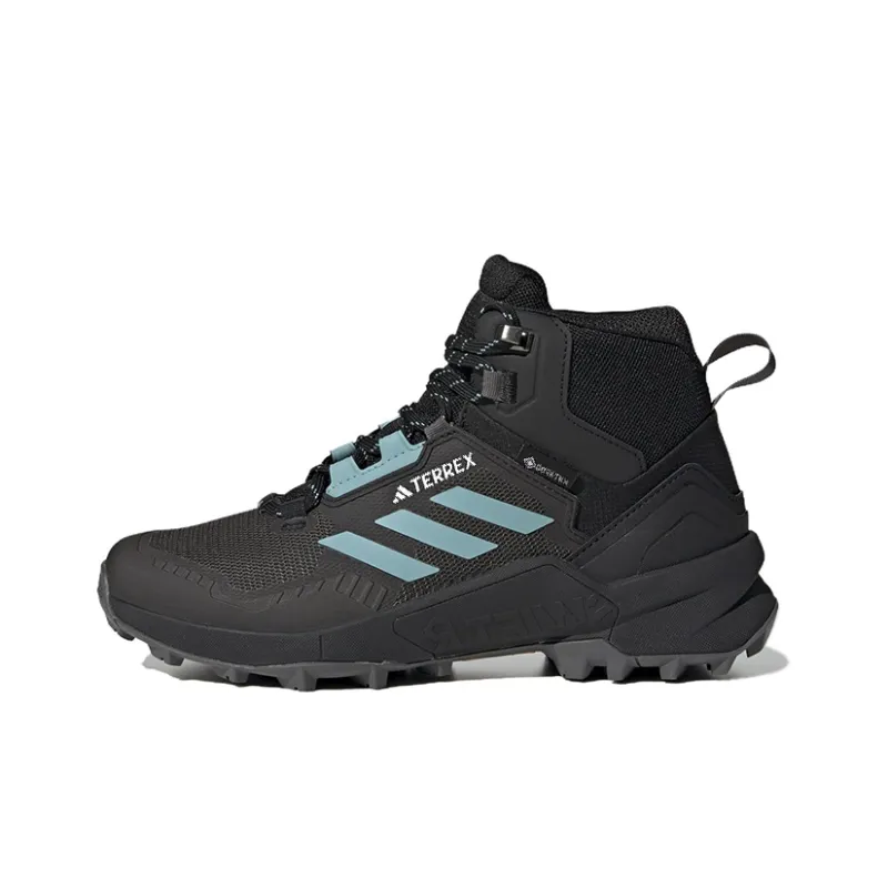Adidas Terrex Swift R3 Mid Gore Tex Core Black Mint Ton Grey Women's-0
