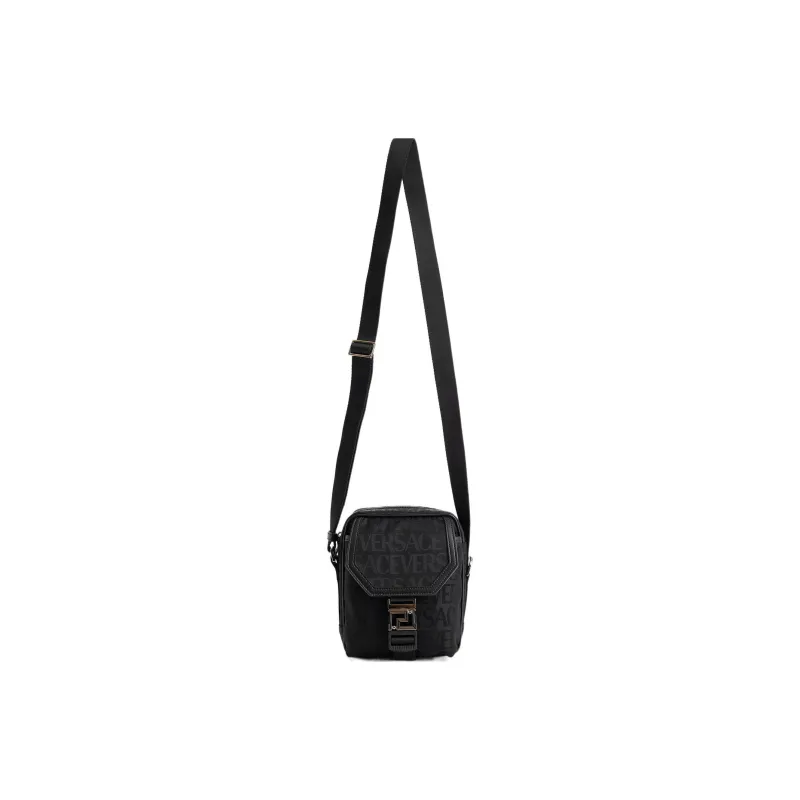 FANSIZHE Polyamide Crossbody Bag, Shoulder Bag Men's Black-3