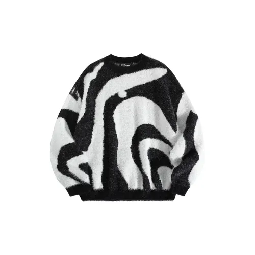 BABUGGE Sweaters Unisex Black/White