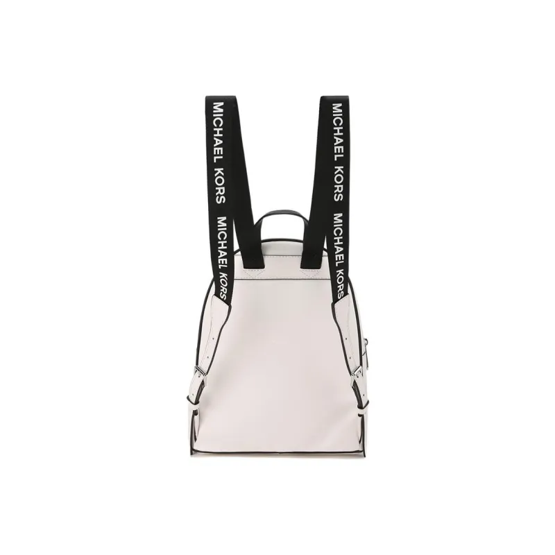MICHAEL KORS Abbey Artificial Leather Backpack Medium Size Unisex White-1