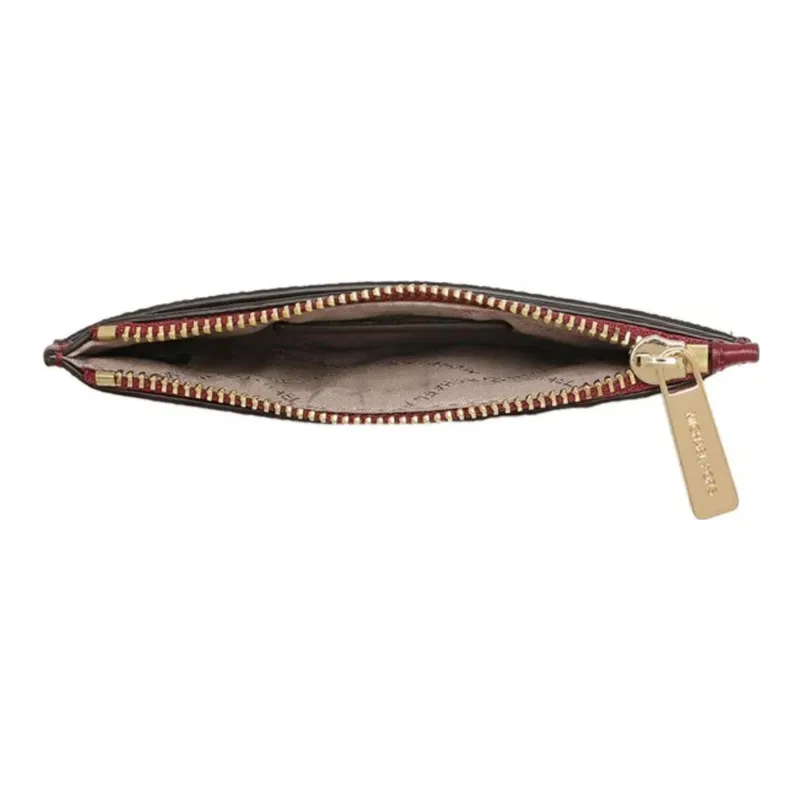 MICHAEL KORS Jet Set Canvas Wallets Card Holders Regular Women's Burgundy-4