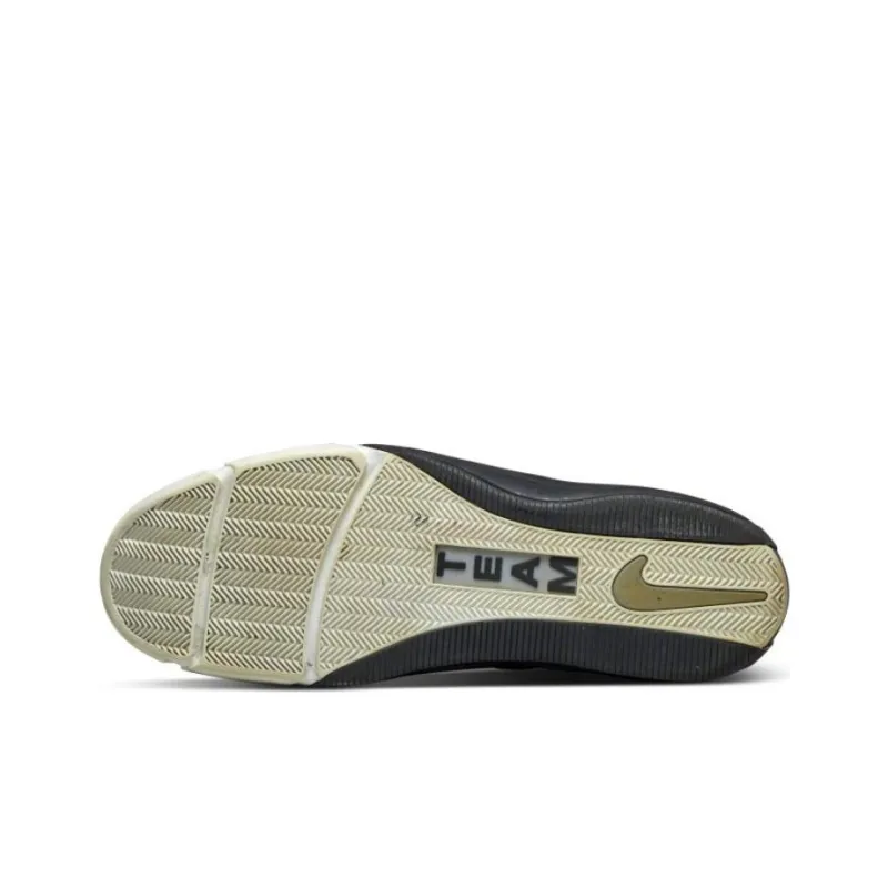 Nike Air Team Super Ma Cushioning Anti-Slip And Wear-Resistant Mid-Top Basketball Shoes Men's Black-5