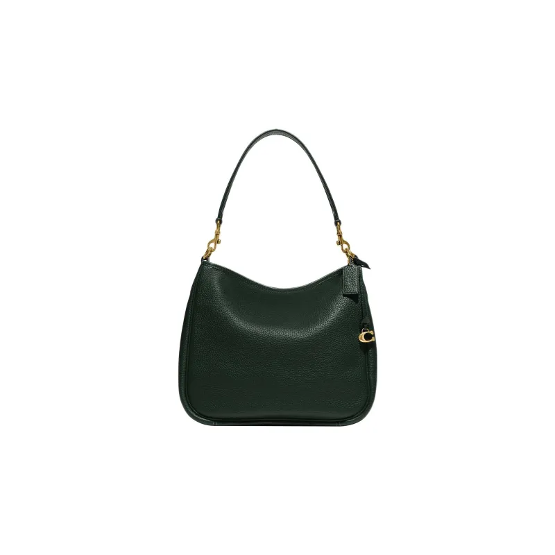 COACH Cary Pebbled Leather Hobo Bag Portable Crossbody Bag Shoulder Bag Women's Amazon Green-0