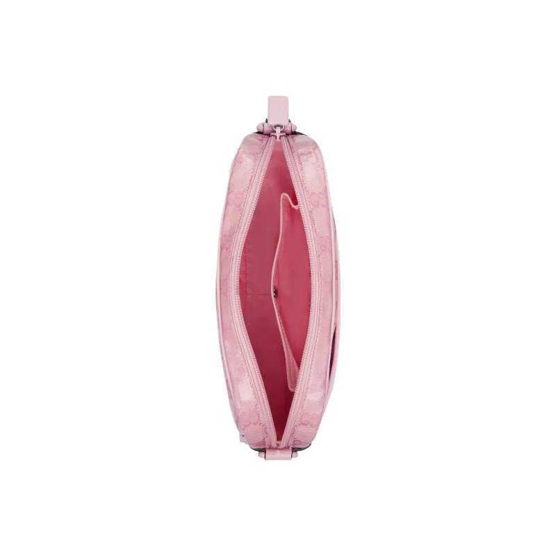 GUCCI Crystal Leather Binding Crossbody Bag Shoulder Bag Men's Pink-5