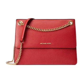 MICHAEL KORS Kathy Cow Leather Small Square Bag Shoulder Bag Crossbody Bag Medium Size Women's Red
