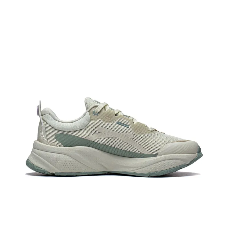 LiNing Soft Slip Resistant Water Resistant Low Top Casual Shoes Women's Green-1