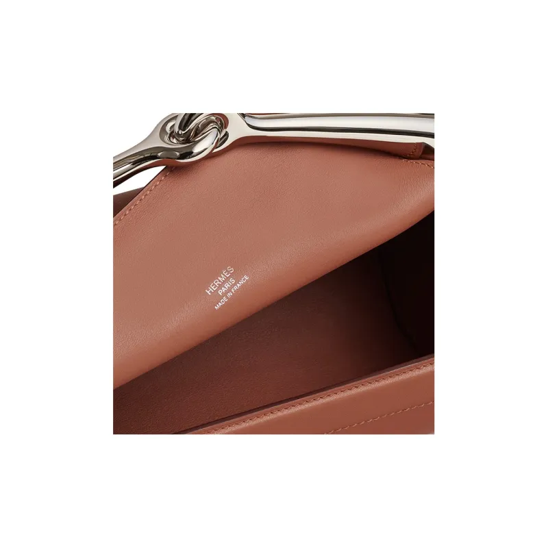HERMES Maximors Swift Calfskin Crossbody One Shoulder Handbags Women's 6C Copper Red-3