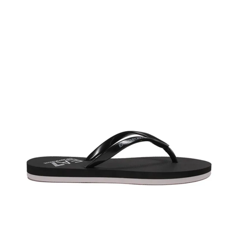 EMPORIO ARMANI EA7 Flip Flops Women's Black-1