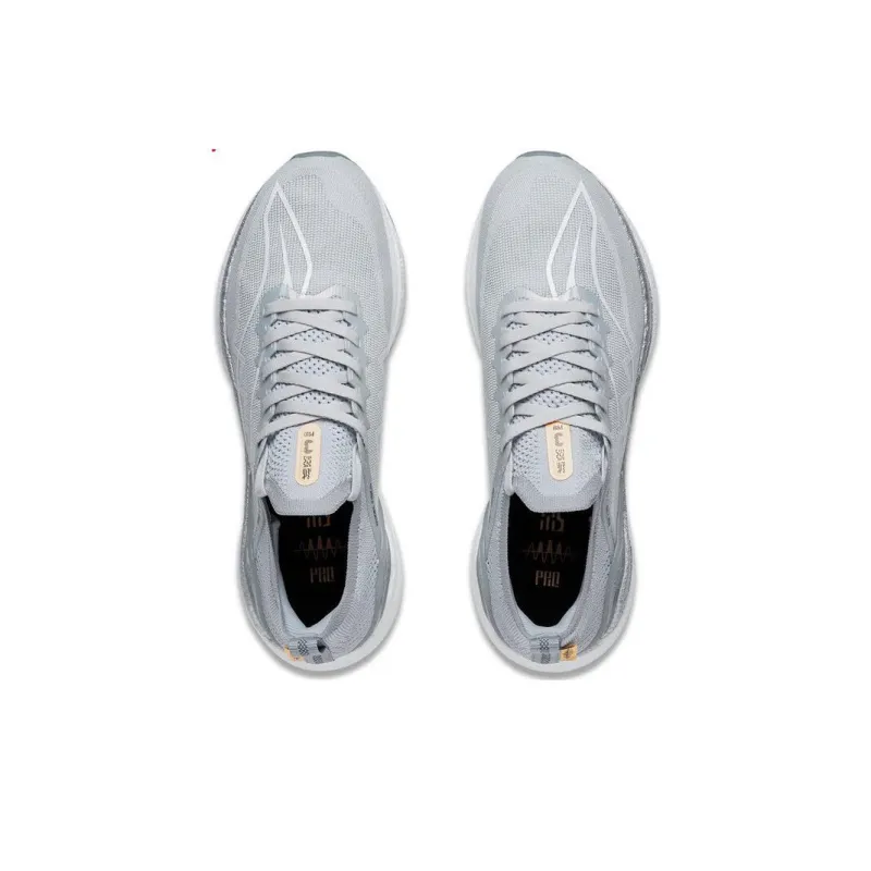 LiNing YueYing 3.0 Pro Lightweight Low Top Running Shoes Men's Gray-3