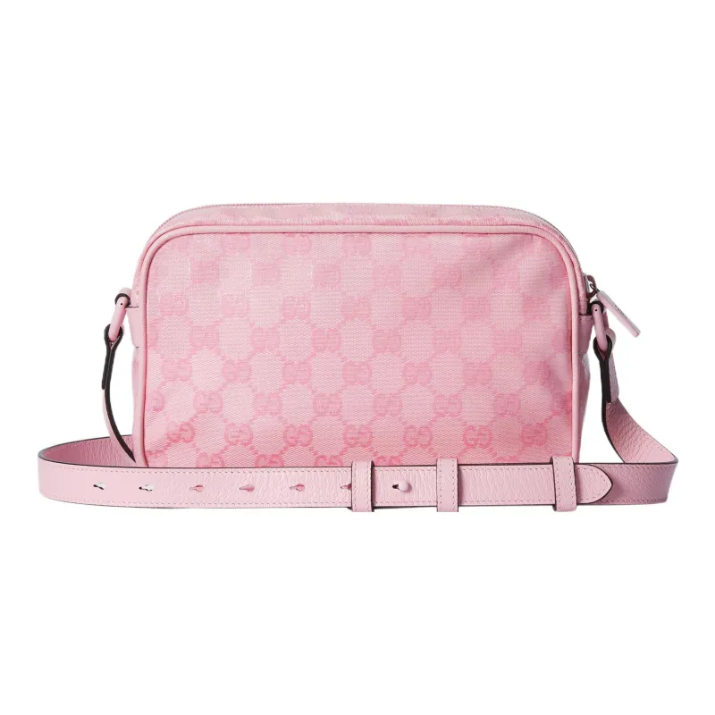 GUCCI Crystal Leather Binding Crossbody Bag Shoulder Bag Men's Pink-2