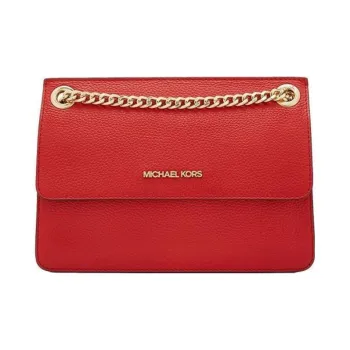 MICHAEL KORS Kathy Cow Leather Envelope Bag Shoulder Bag Crossbody Bag Small Size Women's Red