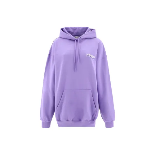 Balenciaga Political Campaign Sweatshirts Women's Purple