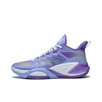 LiNing Storm 2023 Cushioning Anti Slip And Wear Resistant Support Low Top Basketball Shoes Men's Purple