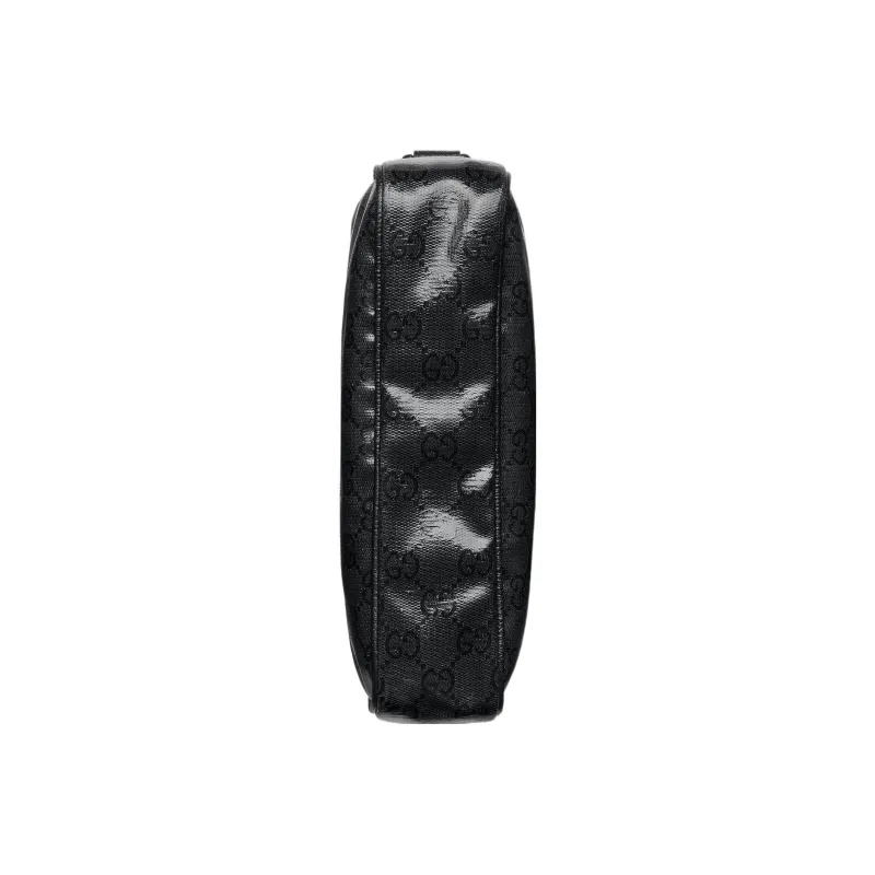 GUCCI Crystal Leather Binding Crossbody Bag Shoulder Bag Men's Black-6