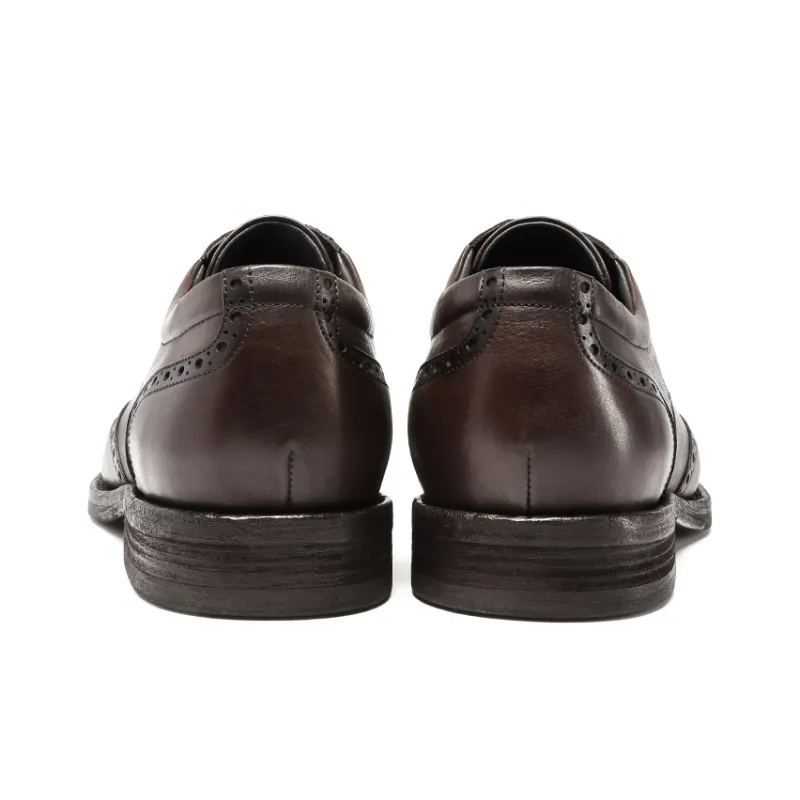 Satchi Dress Shoes Men Low Top Coffee-4