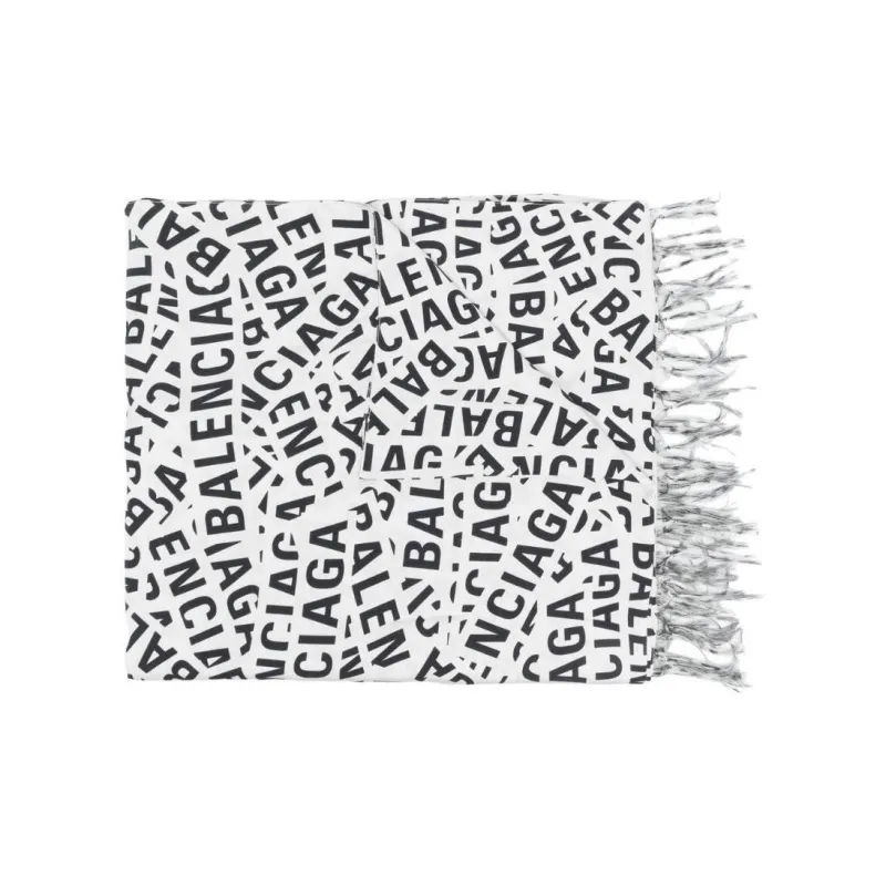 Balenciaga Logo-print Silk Scarf-0