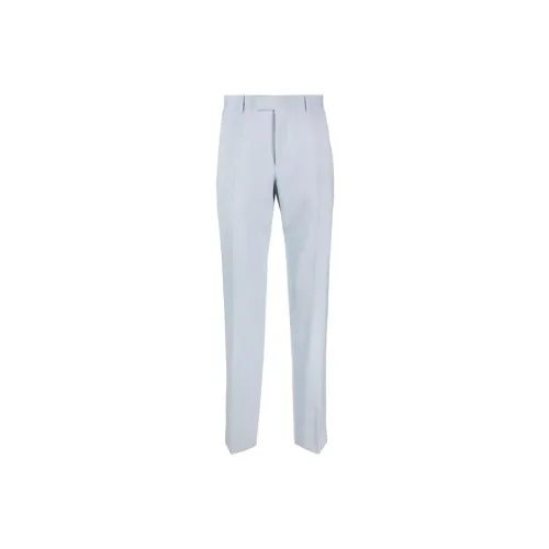 Sandro Suit Trousers Men Light Blue