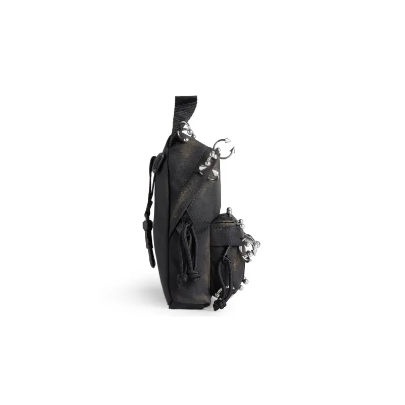 Balenciaga Explorer Fabric Backpack Mini Women's Black-3