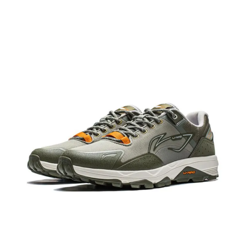 LiNing Gundam Cloud Technology Cushioning Wear Resistant Low Top Running Shoes Men's Green-2